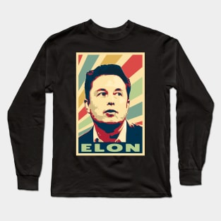 Elon Musk Hero Vintage Colors Long Sleeve T-Shirt